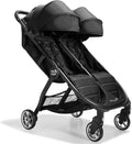 Baby Jogger City Tour 2 Double Travel Pushchair | Lightweight, Foldable & Portable Double Buggy | Pitch Black
